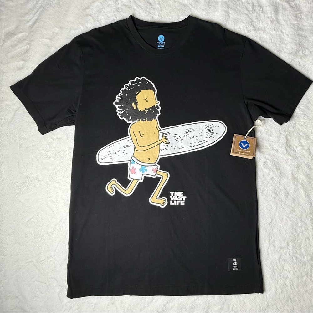 Vast Life Surf Yogi Graphic in Black Size XL